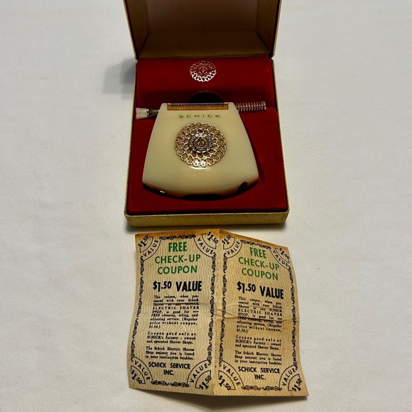 1960S SCHICK CROWN JEWEL ELECTRIC SHAVER, VINTAGE MINT NIB - Picture 4 of 5